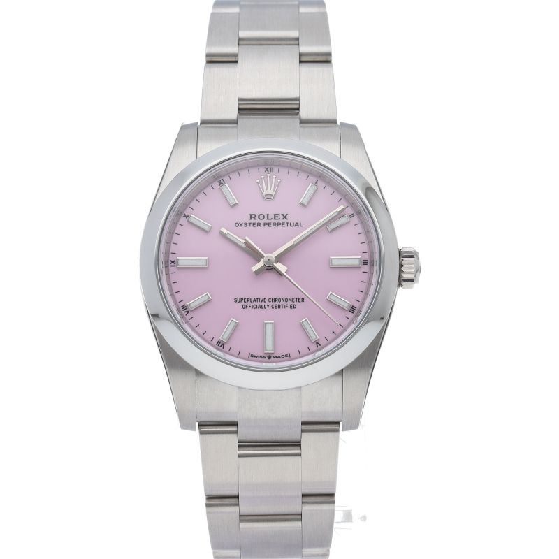 Rolex Oyster Perpetual 34 Watch Candy Pink QR Code — view 2