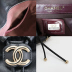 Chanel Ten Bucket Bag Chain Lambskin Black Gold CC Logo — view 6
