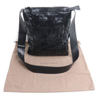 Bottega Veneta Maxi Intrecciato Cassette Shoulder Bag Black — view 8
