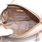 Prada Leather Mini Shoulder Bag Pink Beige — view 4