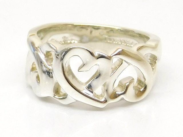 Tiffany & Co Pretty Triple Loving Ring Silver