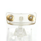 Dior 18k Yellow Gold Mimirose Earrings Diamond Set Sold