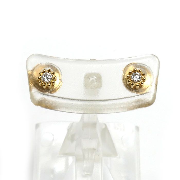 Dior 18k Yellow Gold Mimirose Earrings Diamond Set Sold