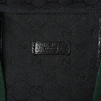 Gucci Sherry Line Hand Bag Handbag GG Canvas Black — view 7
