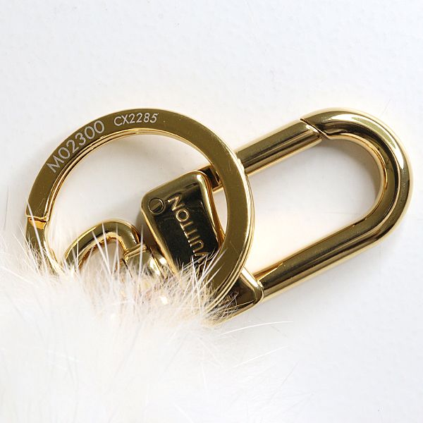 Louis Vuitton Key Holder Vivienne Fur Bag Charm White Blanc — view 6