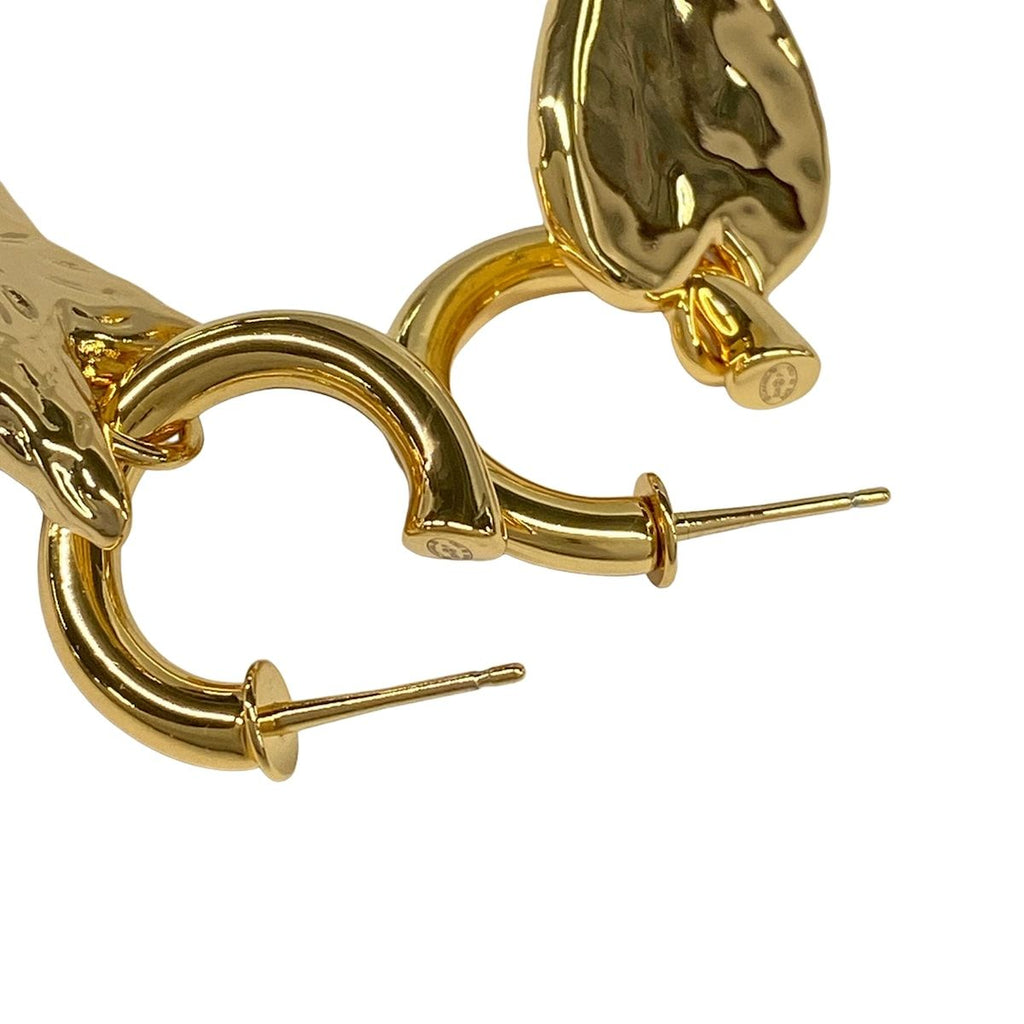 Chanel Earrings CC Logo Gold Black Star — view 3