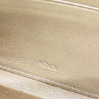 Fendi Wallet Zucca Pattern Dark Brown Beige Multi Zip Around — view 5