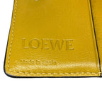 Loewe Bifold Wallet Compact Zip Brown Yellow Anagram Zip Around Leather — view 5