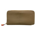 Hermes Wallet Azap Long Silk in Etoupe Zip Around Silver