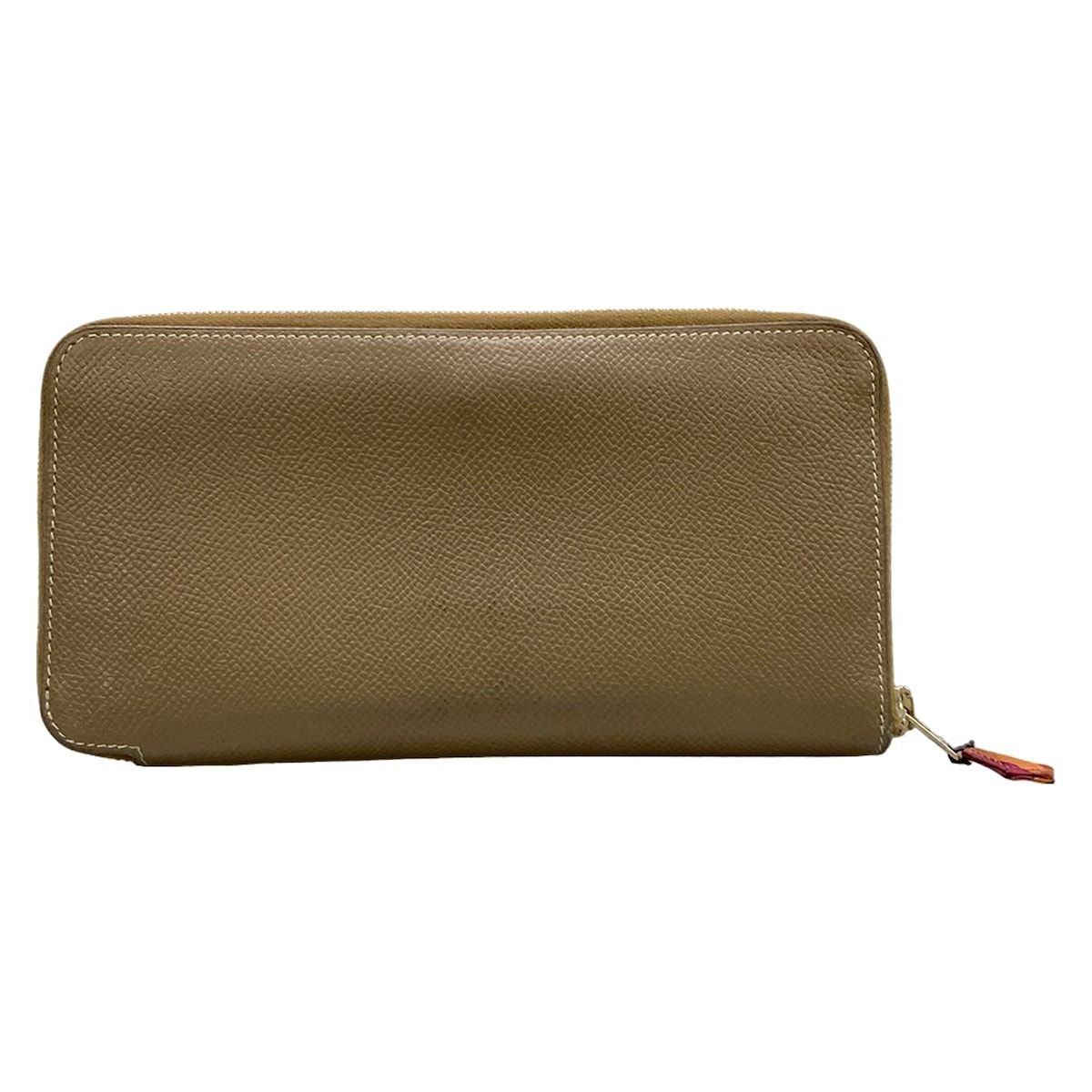 Hermes Wallet Azap Long Silk in Etoupe Zip Around Silver — view 2