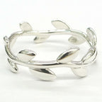 Tiffany & Co Olive Leaf Band Ring Paloma Picasso Silver — view 4