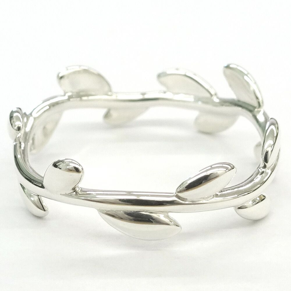 Tiffany & Co Olive Leaf Band Ring Paloma Picasso Silver — view 3
