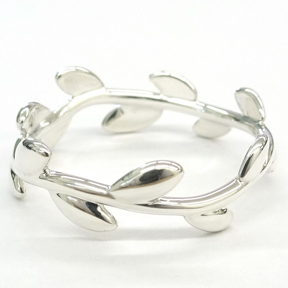 Tiffany & Co Olive Leaf Band Ring Paloma Picasso Silver — view 2