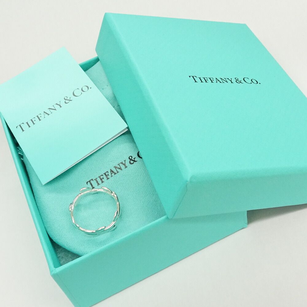 Tiffany & Co Olive Leaf Band Ring Paloma Picasso Silver — view 9