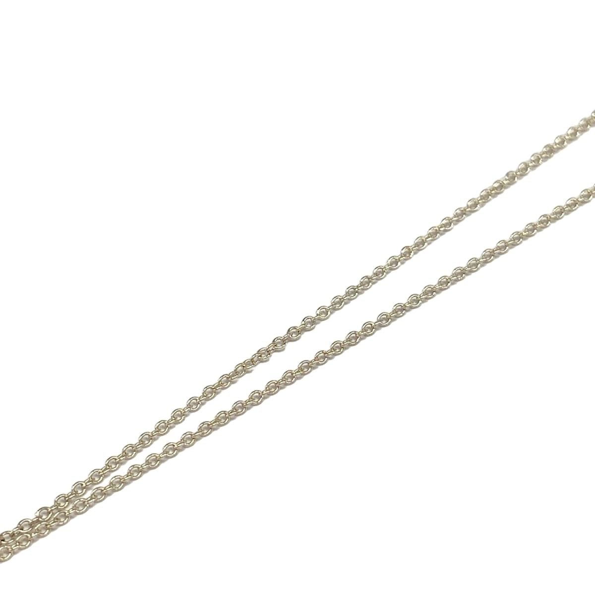 Tiffany & Co Necklace Open Heart Silver Light Purple — view 6