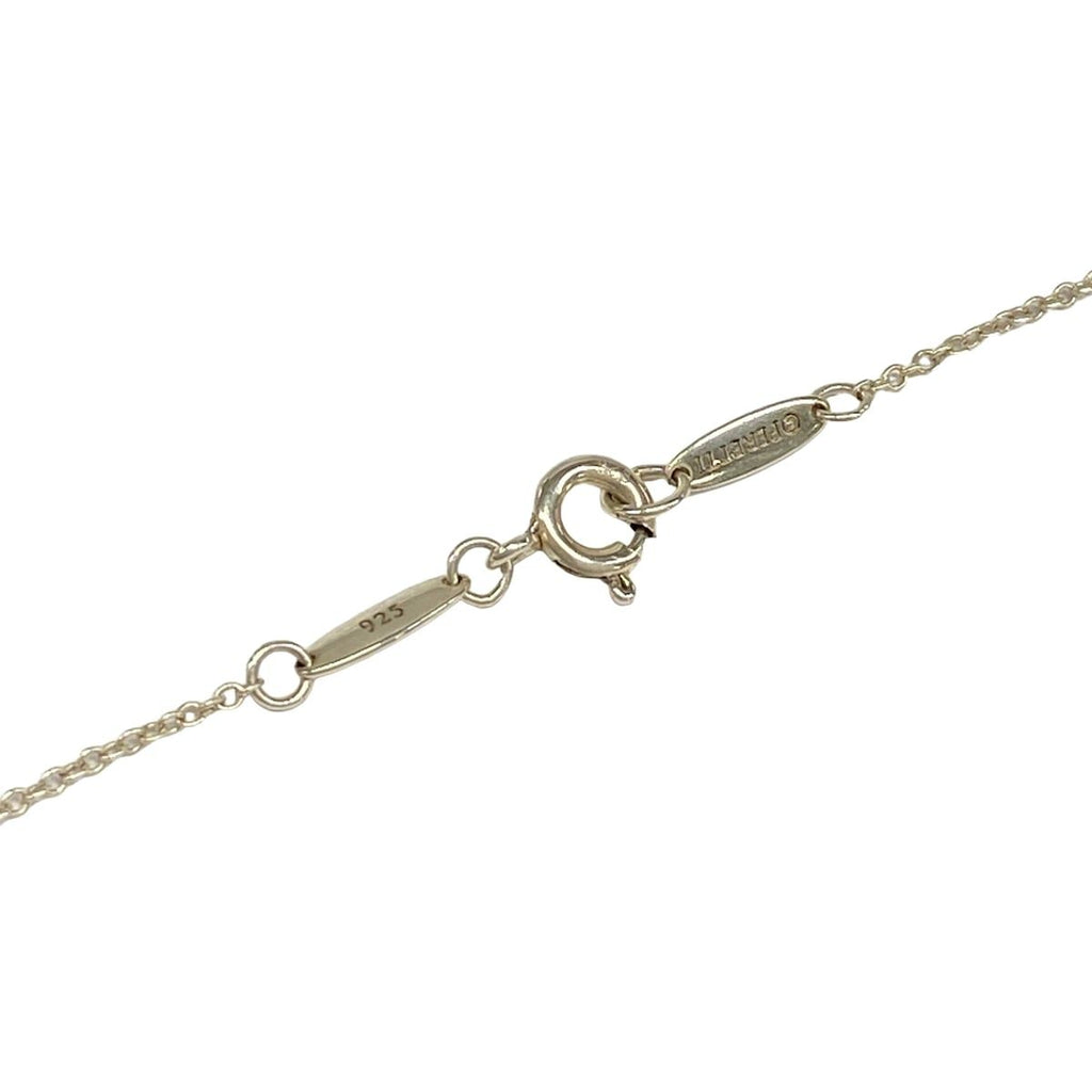 Tiffany & Co Necklace Open Heart Silver Light Purple — view 4