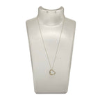 Tiffany & Co Necklace Open Heart Silver Light Purple — view 2