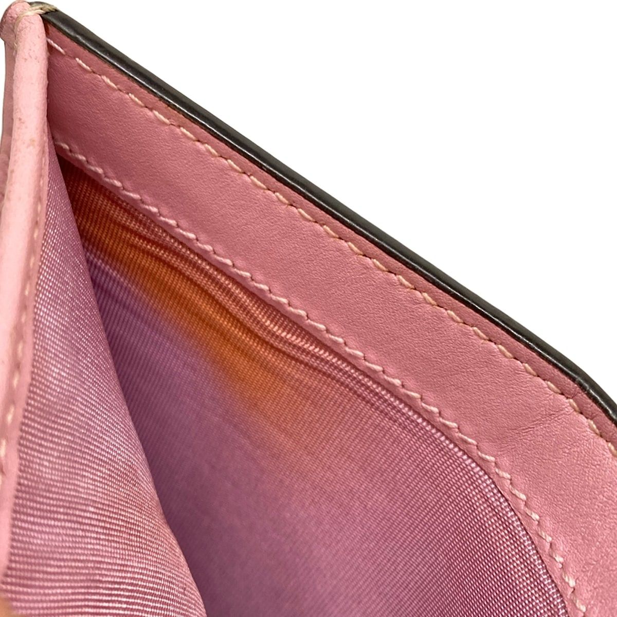Gucci Bifold Wallet Strawberry Print GG Card Case Beige Red Multi — view 6