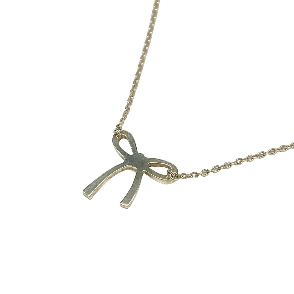 Tiffany & Co Necklace Ribbon Silver — view 3