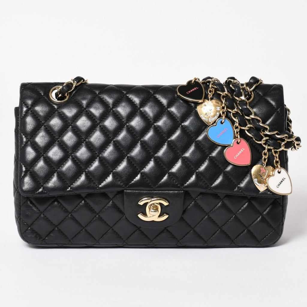Chanel Quilted 25 Chain Shoulder Bag Valentine's Day Limited CC Logo Lambskin