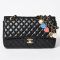Chanel Quilted 25 Chain Shoulder Bag Valentine's Day Limited CC Logo Lambskin