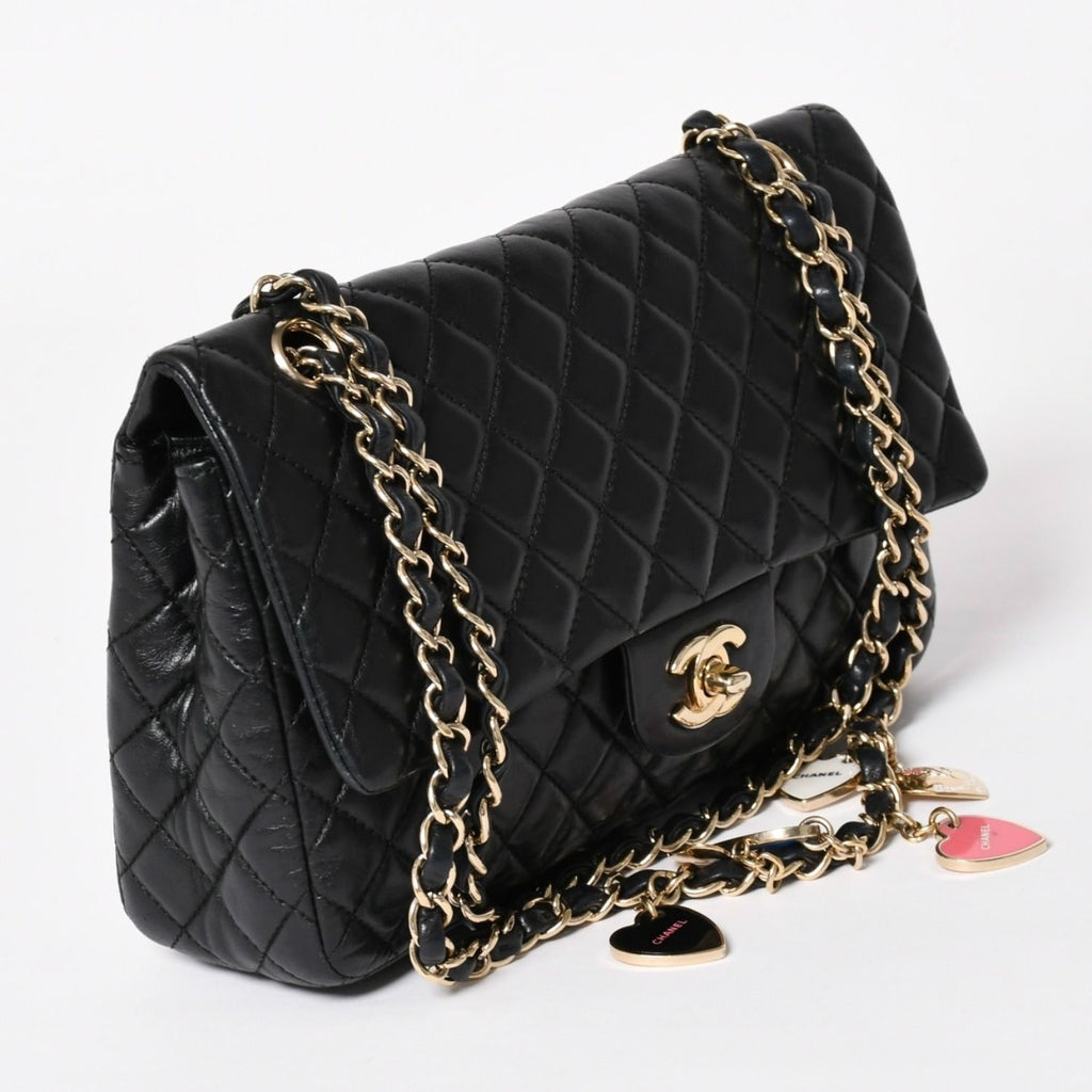 Chanel Quilted 25 Chain Shoulder Bag Valentine's Day Limited CC Logo Lambskin — view 3