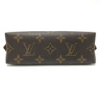 Louis Vuitton Makeup Pouch Pochette Cosmetic PM Monogram Canvas Brown — view 5