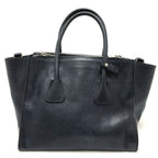 Prada Handbag Vitello Daino Leather Blue — view 2