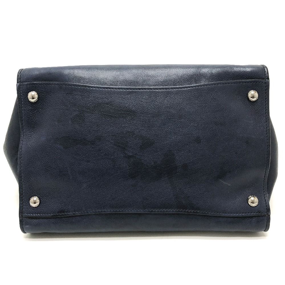 Prada Handbag Vitello Daino Leather Blue — view 5