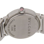 Bvlgari Stainless Steel Quartz Analog Display White Shell Dial Watch — view 6