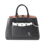 Louis Vuitton Marelle Tote Epi 2-Way Shoulder Handbag Black