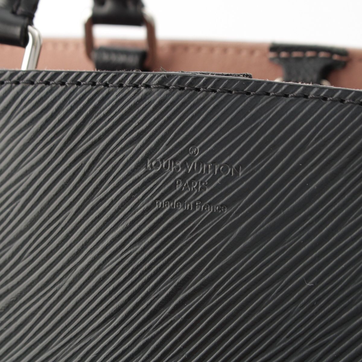 Louis Vuitton Marelle Tote Epi 2-Way Shoulder Handbag Black — view 7