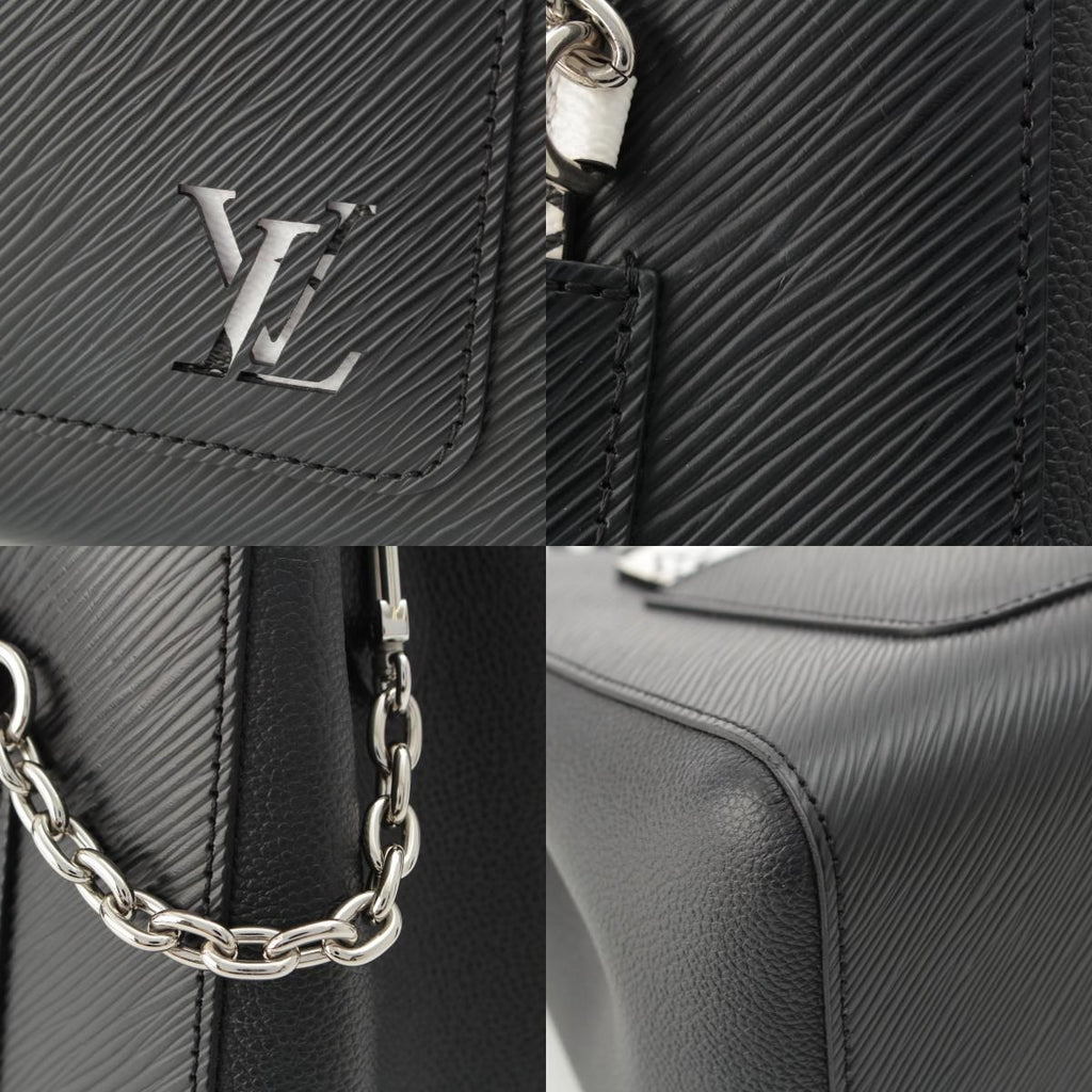 Louis Vuitton Marelle Tote Epi 2-Way Shoulder Handbag Black — view 8