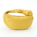 Bottega Veneta Intrecciato Mini Leather Jodie Handbag Yellow — view 4
