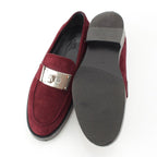 Hermes Hot Suede Kelly Loafers Bordeaux — view 5