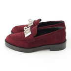 Hermes Hot Suede Kelly Loafers Bordeaux — view 3