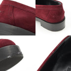 Hermes Hot Suede Kelly Loafers Bordeaux — view 9