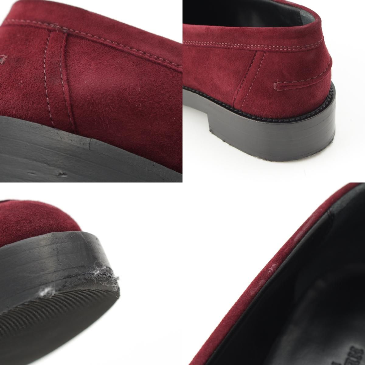 Hermes Hot Suede Kelly Loafers Bordeaux — view 9