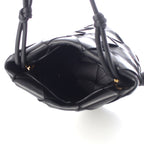 Bottega Venetas Club Maxi Intrecciato Leather Bucket Handbag Black — view 6