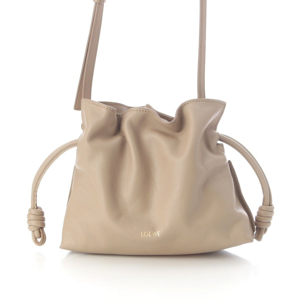 Loewe Flamenco Clutch Mini Napa Cafe Shoulder Bag Sand Beige — view 6