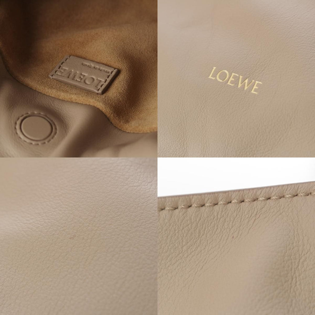 Loewe Flamenco Clutch Mini Napa Cafe Shoulder Bag Sand Beige — view 8