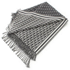 Dior Oblique Wool Reversible Large Black Gray Shoulder — view 2