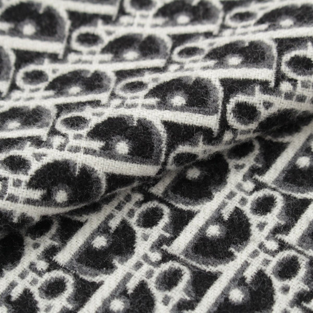 Dior Oblique Wool Reversible Large Black Gray Shoulder — view 5