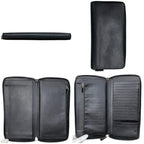 Prada Zip Around Wallet Organizer Black Nero Saffiano Leather — view 2