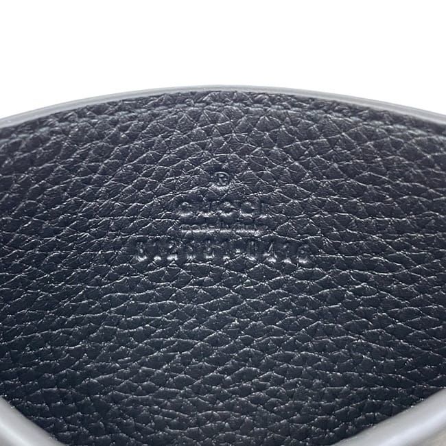Gucci Card Case Holder Black GG Jumbo Leather — view 5