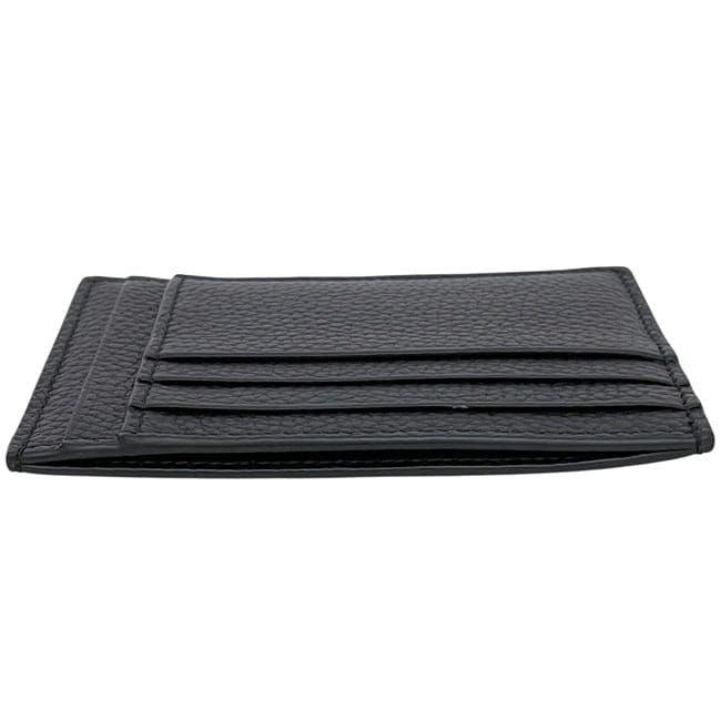 Gucci Card Case Holder Black GG Jumbo Leather — view 8