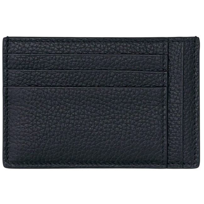 Gucci Card Case Holder Black GG Jumbo Leather — view 3
