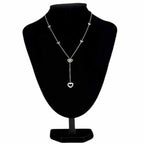 Tiffany & Co Heart Link Lariat Necklace Silver Polished 925 Sterling — view 4