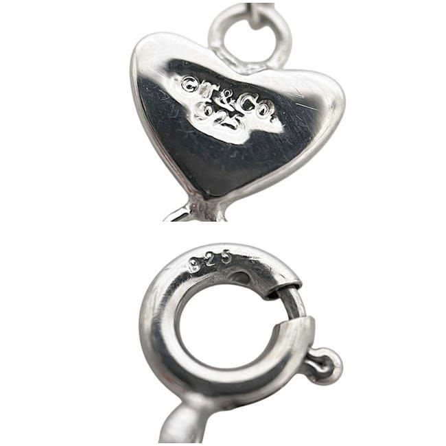 Tiffany & Co Heart Link Lariat Necklace Silver Polished 925 Sterling — view 5