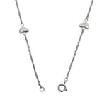 Tiffany & Co Heart Link Lariat Necklace Silver Polished 925 Sterling — view 3